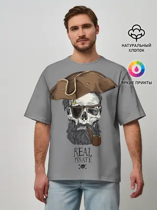 Мужская футболка оверсайз / Real pirate