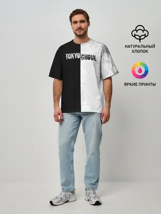 Мужская футболка оверсайз / Токийский гуль