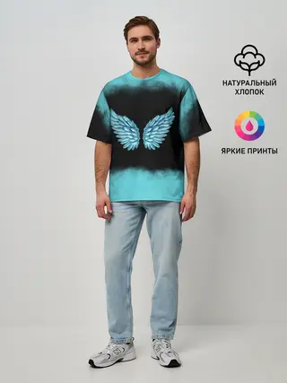 Мужская футболка оверсайз / Крылья Ангела