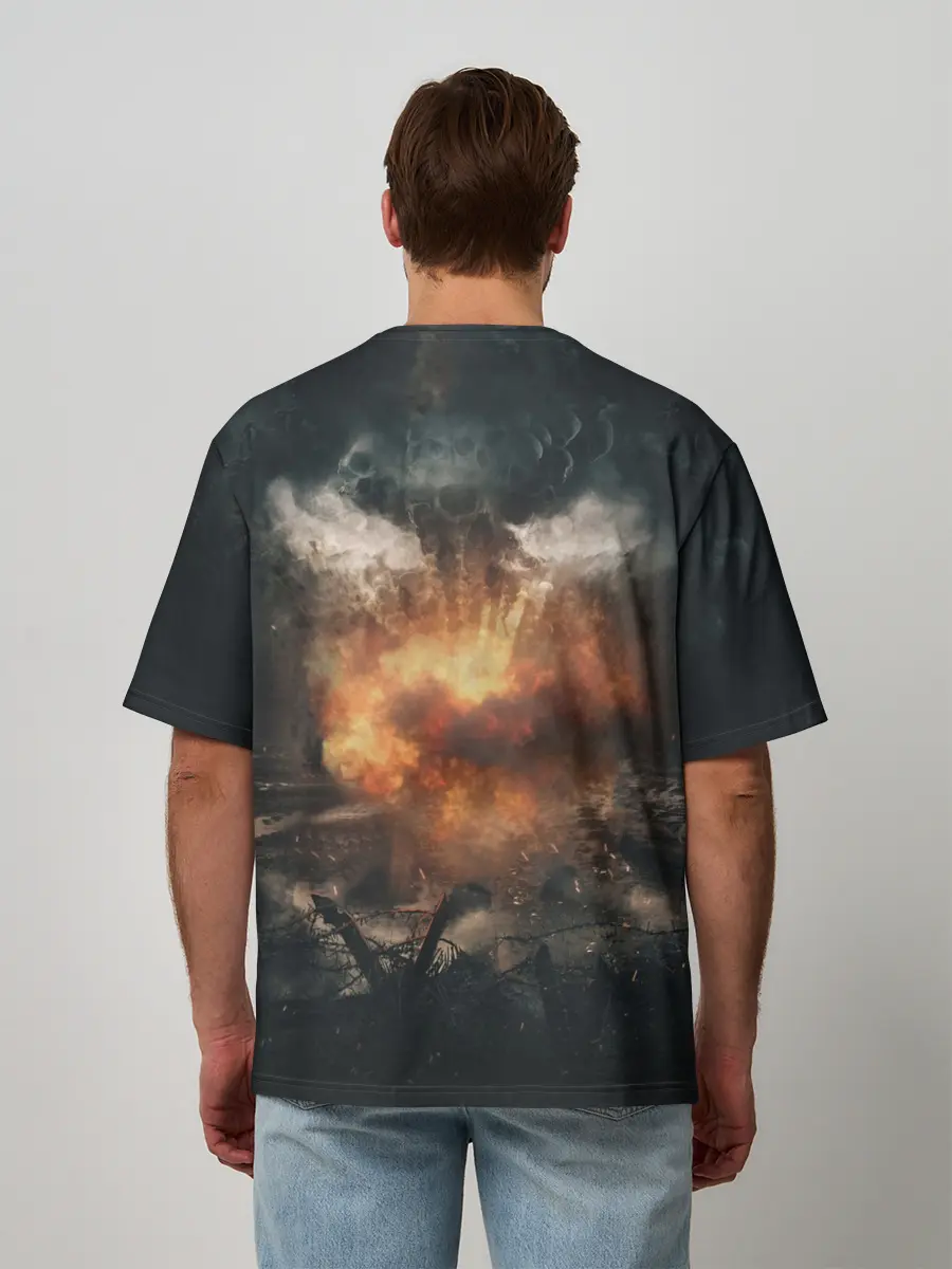 Мужская футболка оверсайз / Sabaton Band