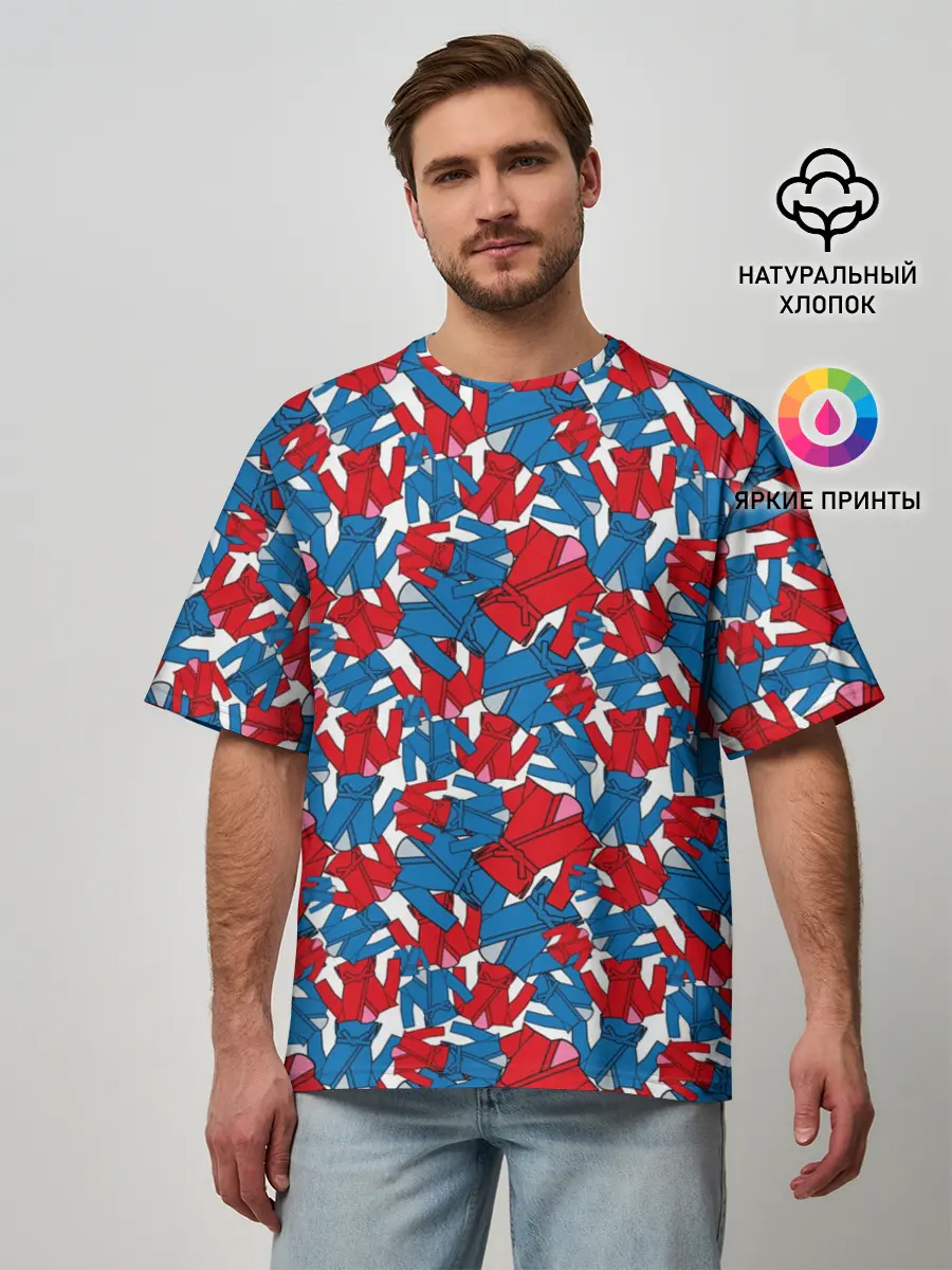 Мужская футболка оверсайз / Кимоно