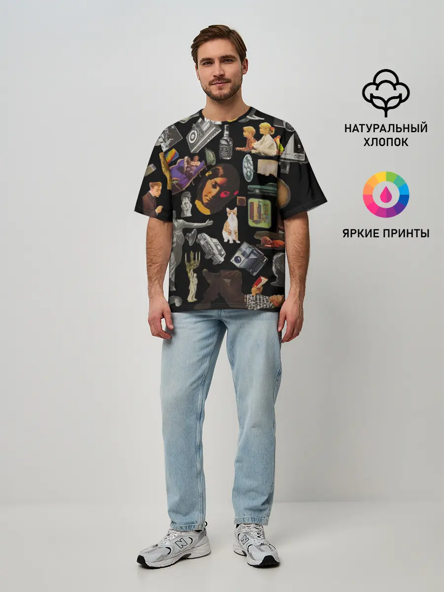 Мужская футболка оверсайз / РЕТРО