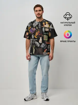 Мужская футболка оверсайз / РЕТРО