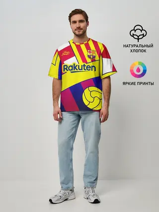 Мужская футболка оверсайз / BARCELONA