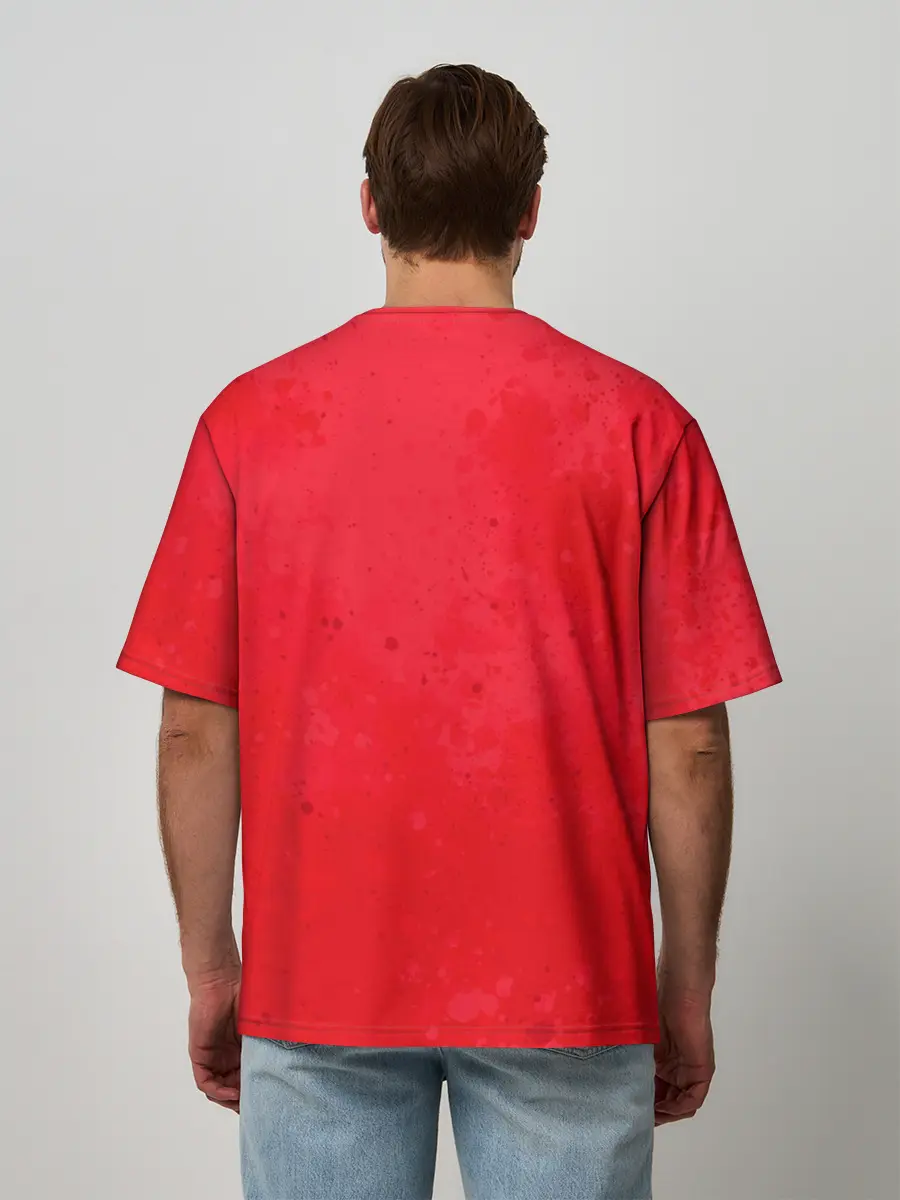 Мужская футболка оверсайз / зеленый Кайман