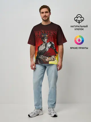 Мужская футболка оверсайз / HADES ZAGREUS