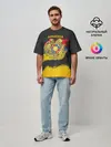 Мужская футболка оверсайз / Yellow and Black Armenia