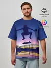 Мужская футболка оверсайз / Skateboarding
