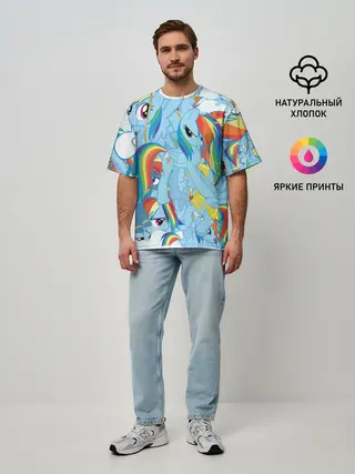 Мужская футболка оверсайз / MY LITTLE PONY