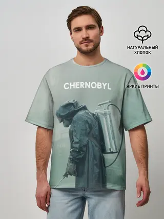 Мужская футболка оверсайз / Чернобыль