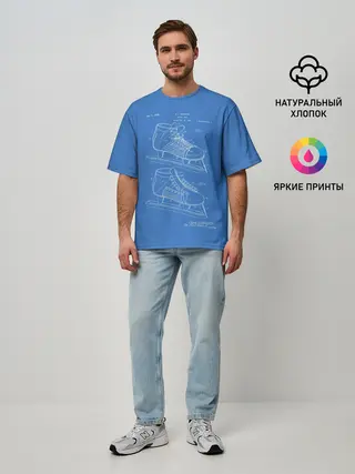 Мужская футболка оверсайз / Patent - hocey