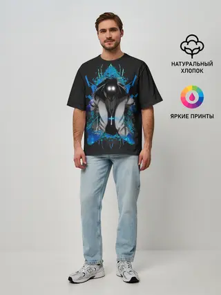 Мужская футболка оверсайз / Hellsing. Alexander Anderson