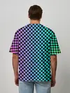 Мужская футболка оверсайз / Checkerboard Color