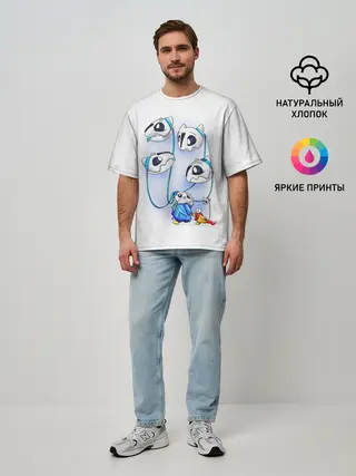 Мужская футболка оверсайз / UNDERTALE