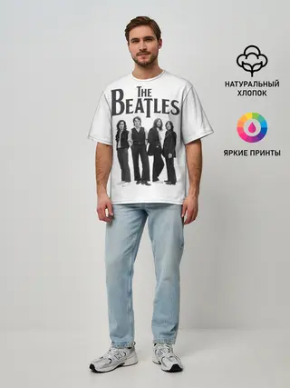 Мужская футболка оверсайз / The Beatles