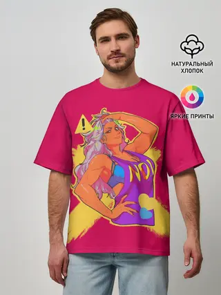 Мужская футболка оверсайз / Nikaido