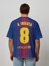 Мужская футболка оверсайз / Iniesta 17-18