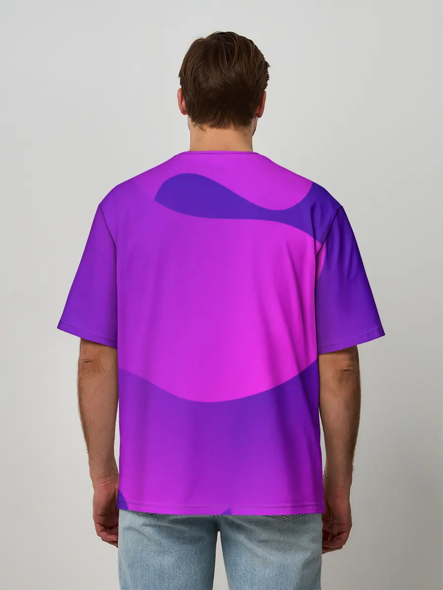 Мужская футболка оверсайз / НЕОНОВАЯ ГЕОМЕТРИЯ