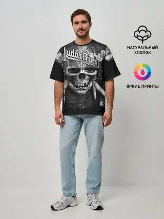 Мужская футболка оверсайз / Judas Priest