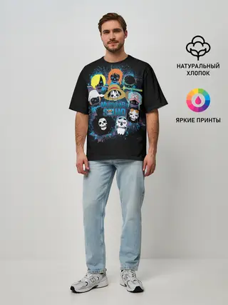 Мужская футболка оверсайз / пираты One Piece