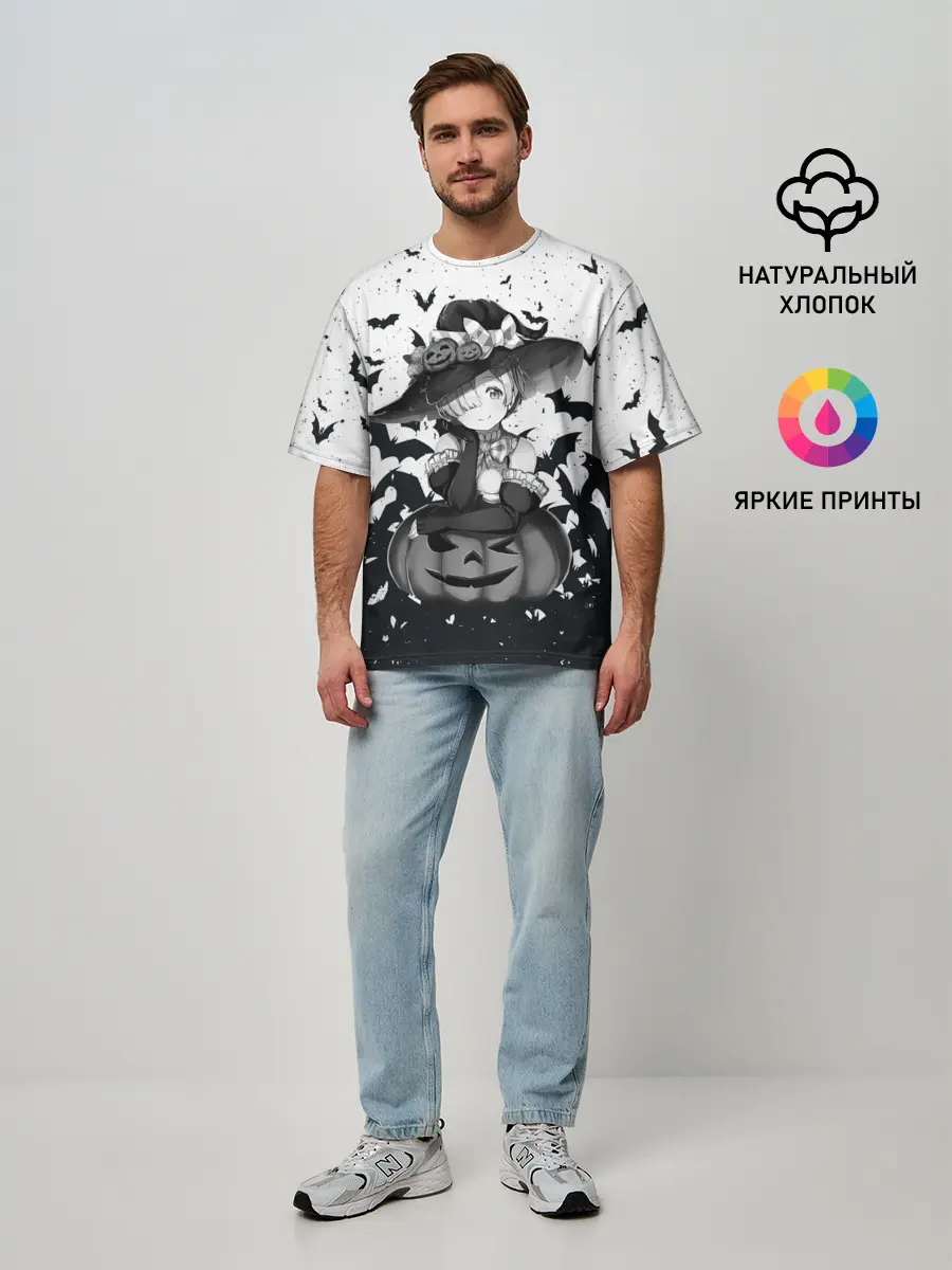 Мужская футболка оверсайз / Re:Zero | Рем