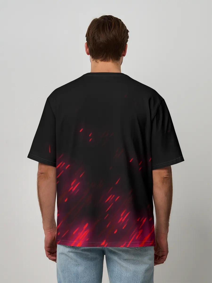 Мужская футболка оверсайз / Незуко демон