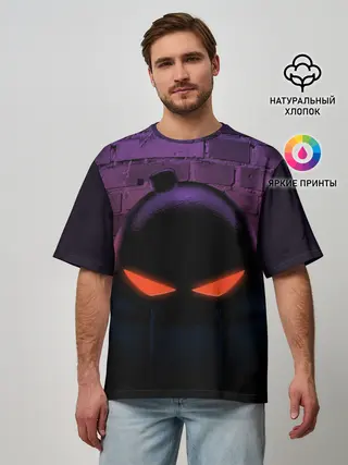 Мужская футболка оверсайз / Friday Night Funkin Whitty