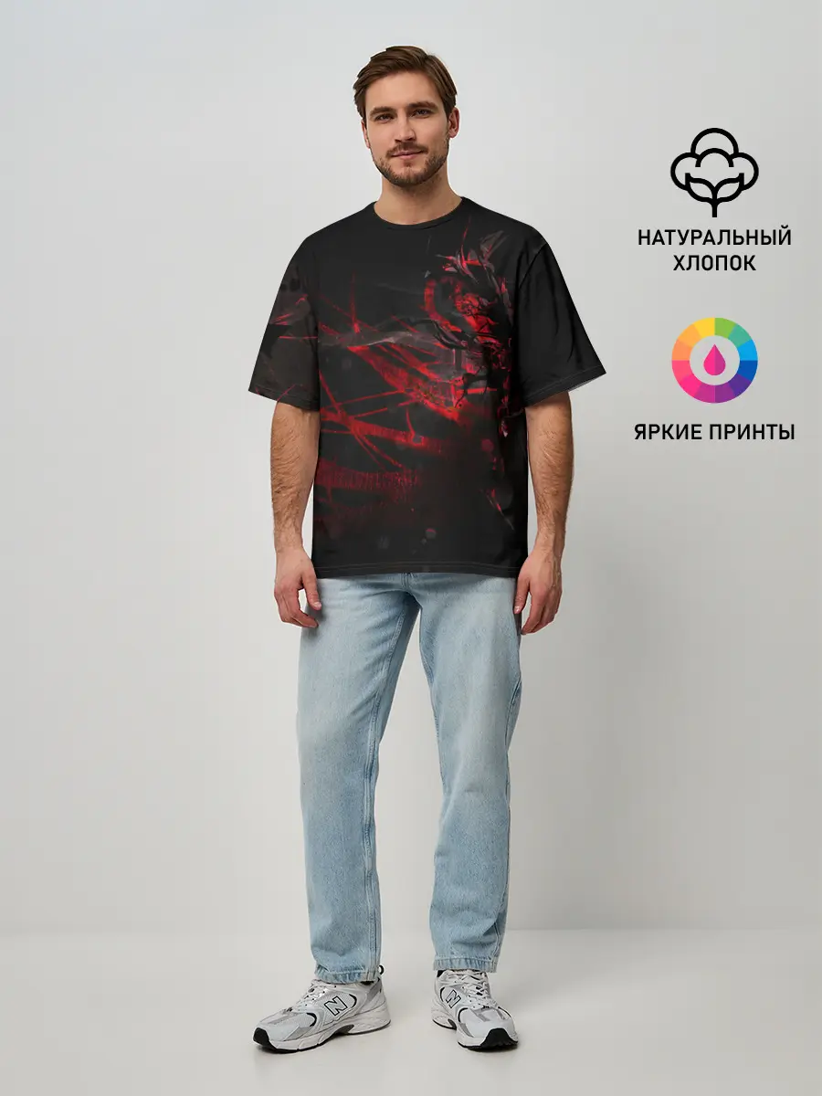 Мужская футболка оверсайз / DIGITAL 3D