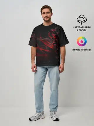 Мужская футболка оверсайз / DIGITAL 3D