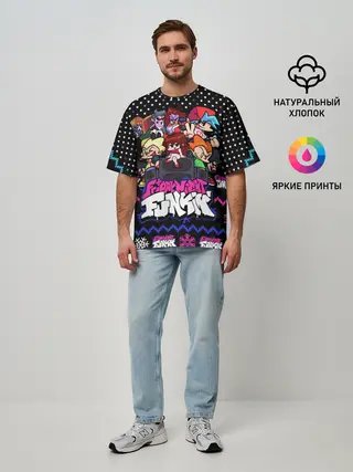 Мужская футболка оверсайз / FRIDAY NIGHT FUNKIN