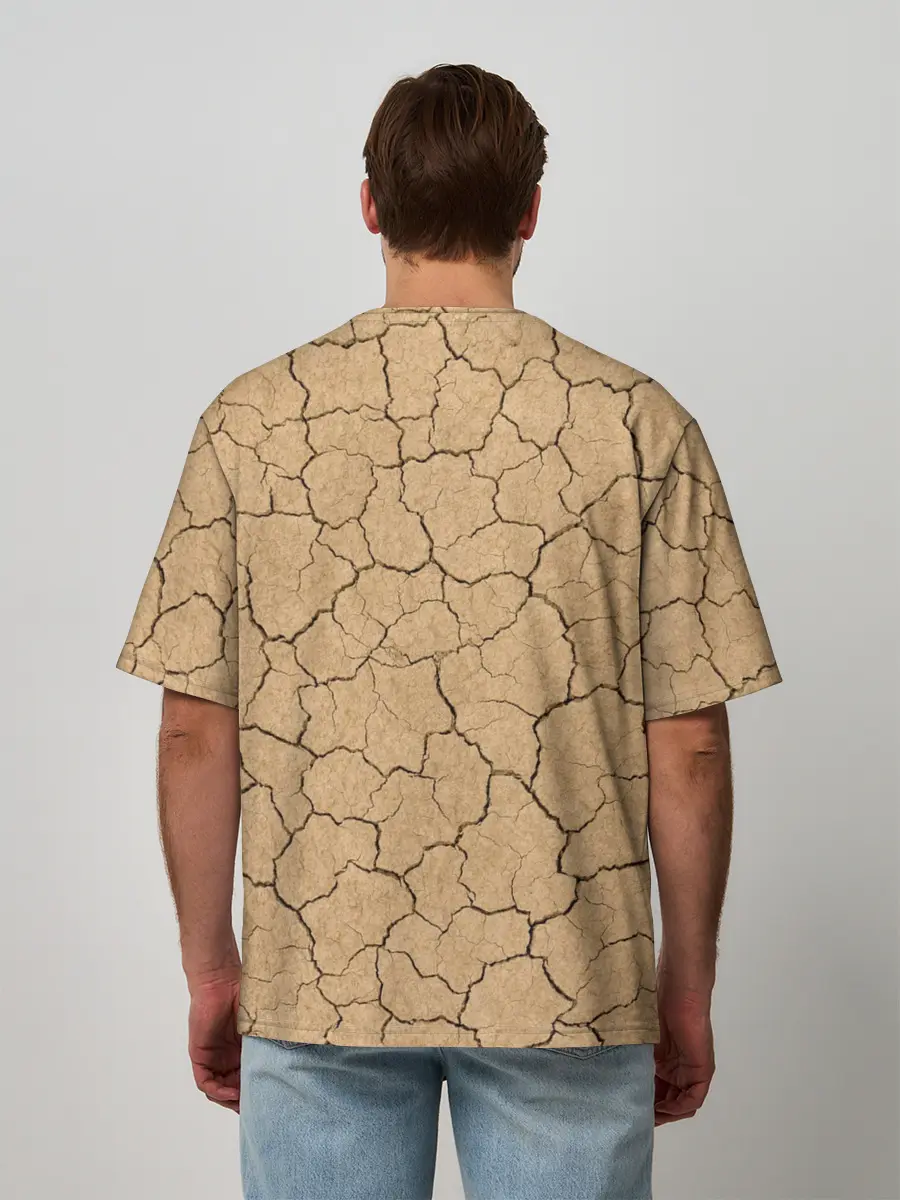 Мужская футболка оверсайз / Пустыня