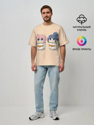 Мужская футболка оверсайз / Подружки в карри