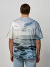 Мужская футболка оверсайз / Море