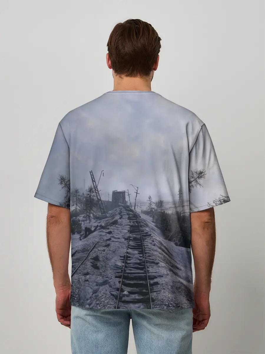 Мужская футболка оверсайз / Metro Exodus
