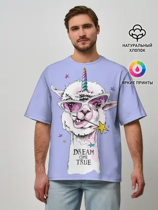 Мужская футболка оверсайз / Dream come true