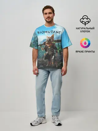 Мужская футболка оверсайз / Biomutant Биомутант