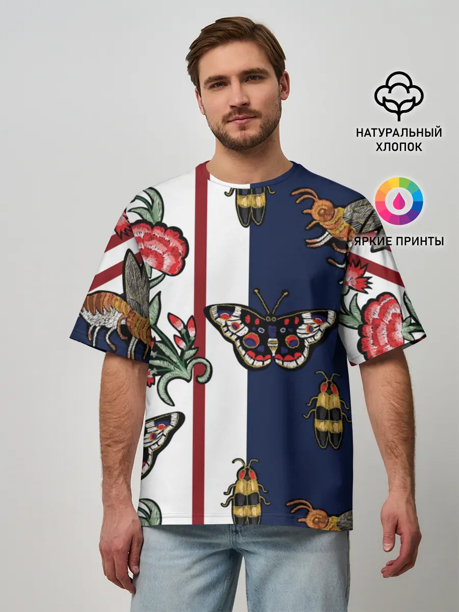 Мужская футболка оверсайз / GG