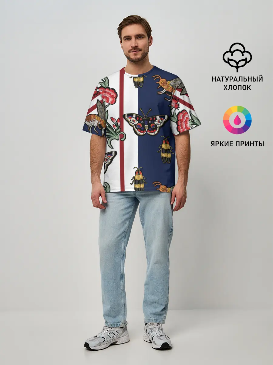 Мужская футболка оверсайз / GG