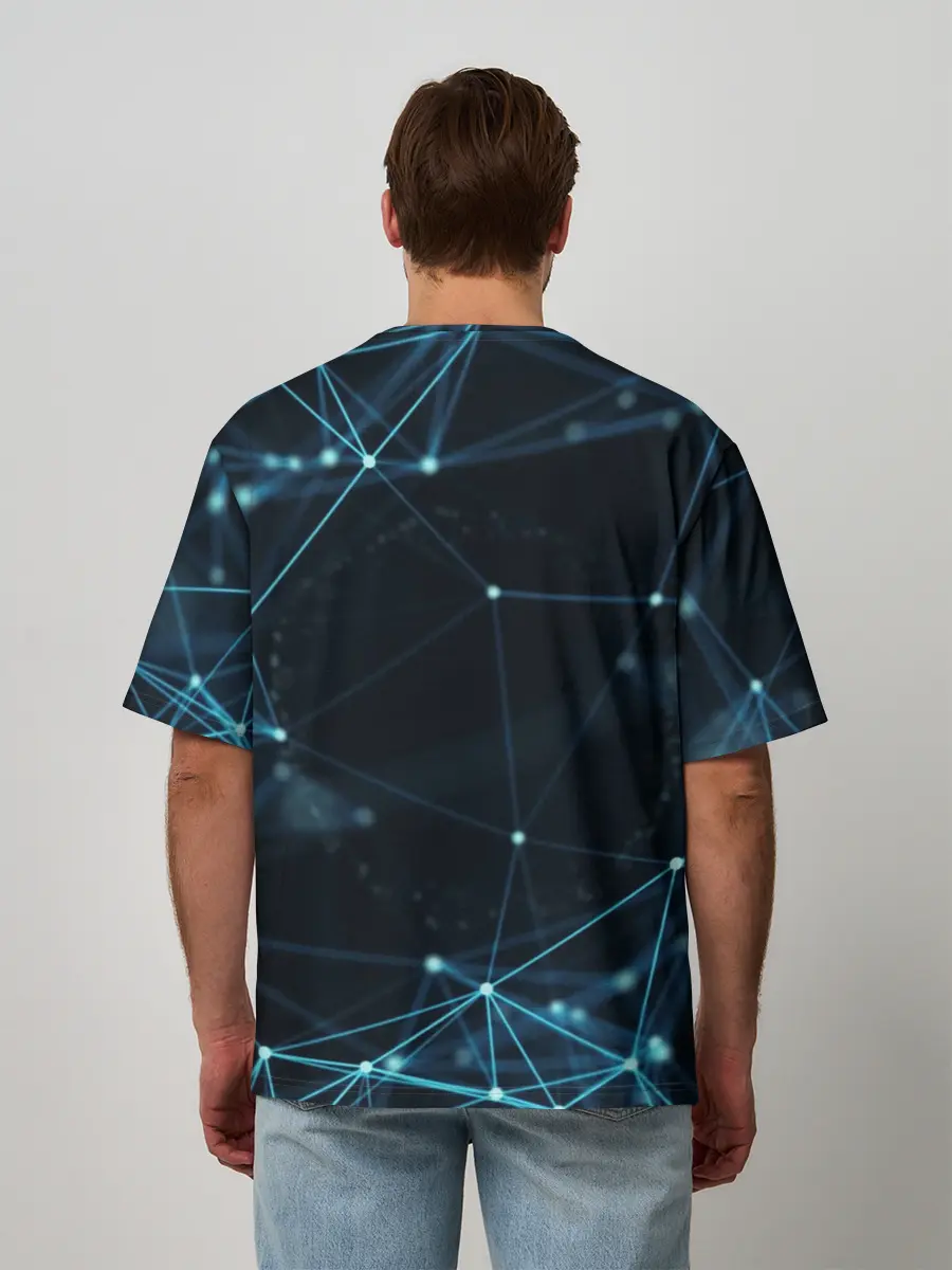 Мужская футболка оверсайз / 5G Network