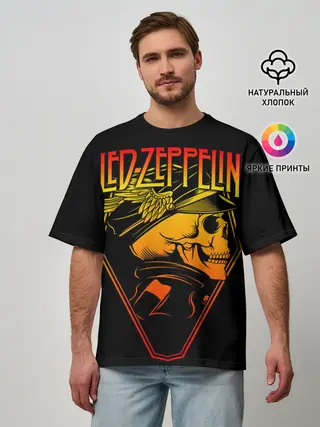 Мужская футболка оверсайз / Led Zeppelin