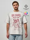 Мужская футболка оверсайз / GO HARD