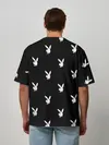 Мужская футболка оверсайз / ПЛЕЙБОЙ ПАТТЕРН | PLAYBOY PATTERN