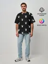 Мужская футболка оверсайз / ПЛЕЙБОЙ ПАТТЕРН | PLAYBOY PATTERN