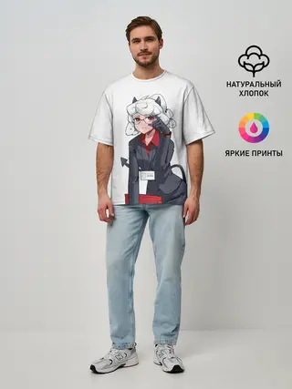 Мужская футболка оверсайз / ХЕЛЛТЕЙКЕР