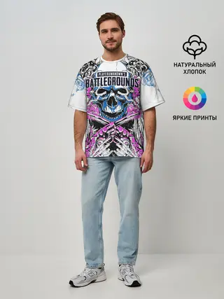 Мужская футболка оверсайз / PUBG