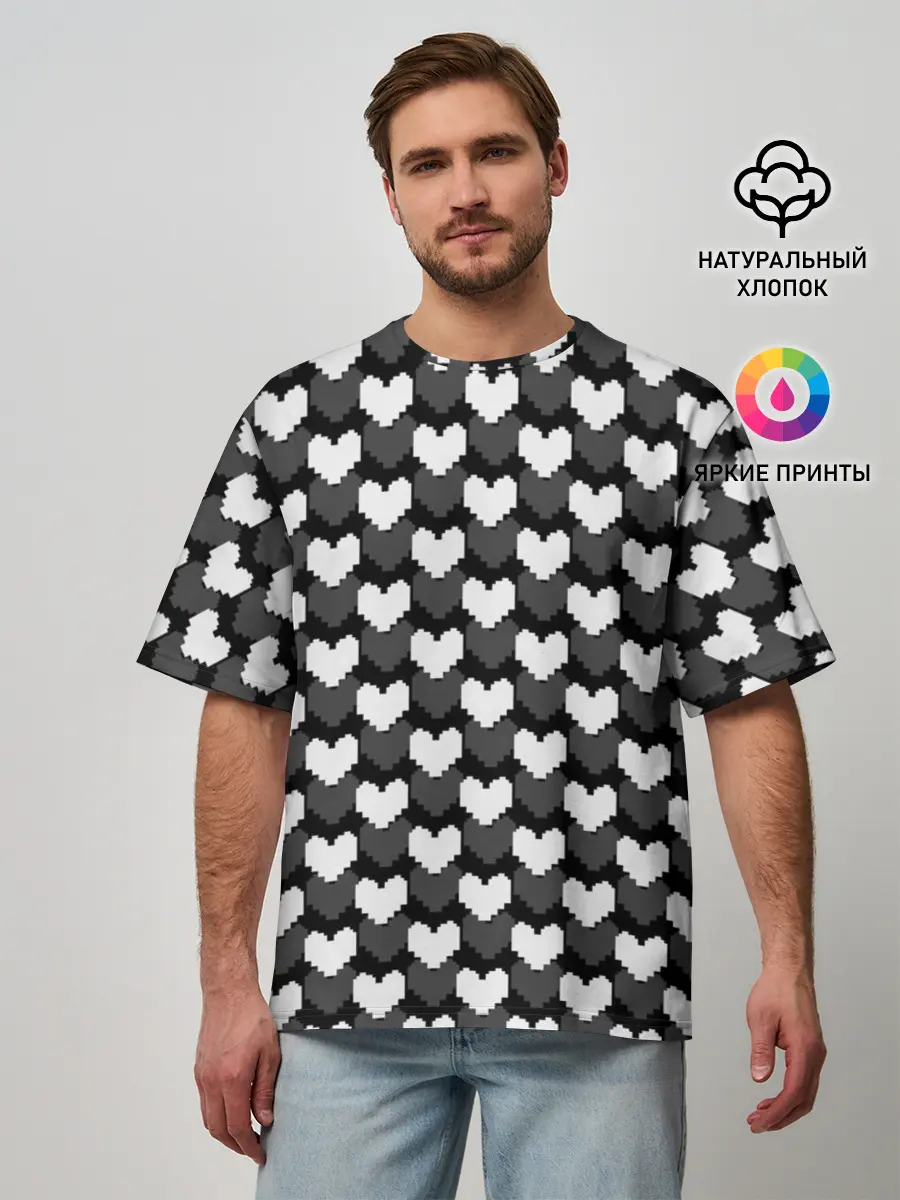 Мужская футболка оверсайз / UNDERTALE