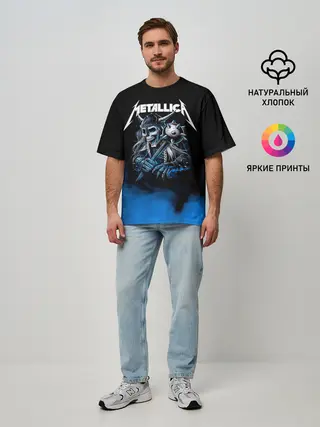 Мужская футболка оверсайз / Metallica
