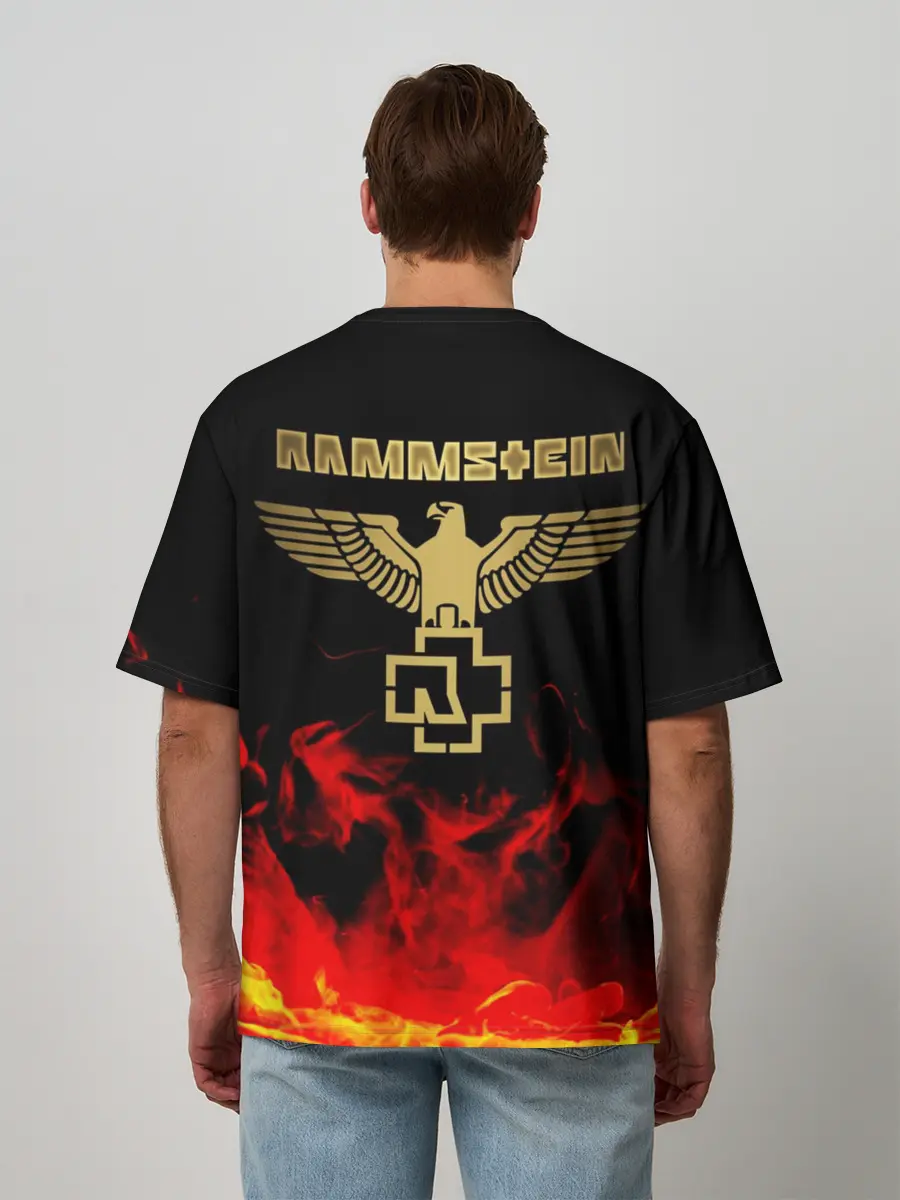 Мужская футболка оверсайз / Rammstein