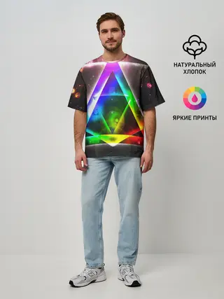 Мужская футболка оверсайз / ИЛЛЮМИНАТЫ