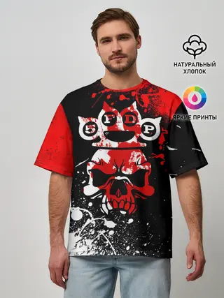 Мужская футболка оверсайз / Five Finger Death Punch [8]